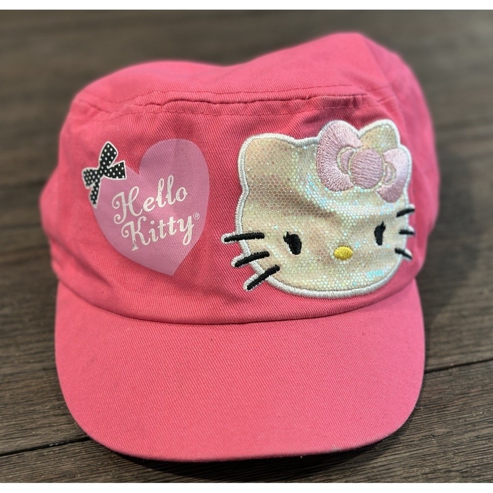 Sanrio Toddler Hello Kitty Hat Cap pink sequin cat kitten girly